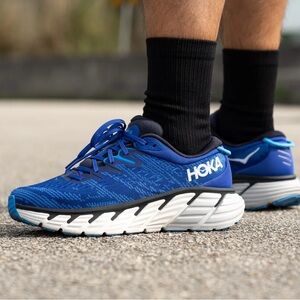 Hoka Men’s Gaviota 4 Stability Running Shoes in Blue Graphite